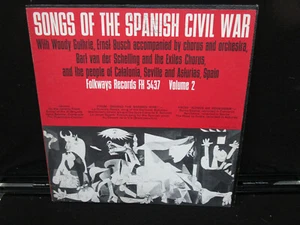 Songs of the Spanish Civil War Vol. 2 FOLKWAYS FH 5437 w/ booklet LP VINYL - Picture 1 of 5