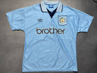 Manchester City 1995/1997 Home Umbro Soccer Football Jersey Shirt Size M