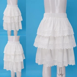 Kids Girls Dress Elastic Waistband Skirt Party Miniskirt White Costume Dance - Picture 1 of 21