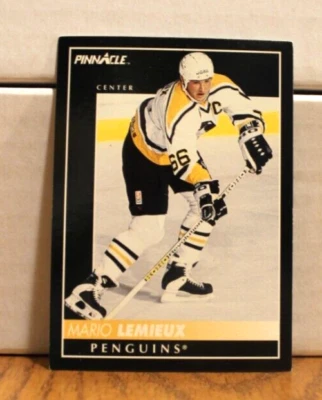 1992 Pinnacle Mario Lemieux Card #300 Pittsburgh Penguins - Image 1 of 2