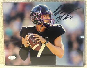 Kenny Hill Signed TCU Horned Frogs 8x10 Photos JSA - Picture 1 of 5