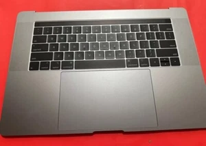 Top case repose paume clavier trackpad gris sidéral MacBook Pro 15" A1990 2018 2019 - Photo 1/2