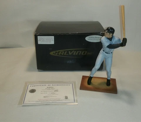 ☆ Ichiro Suzuki Salvino Prestige Series Limited Edition Figurine Mariners COA Cover