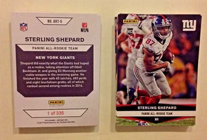 Sterling shepard #5 Giants RC 1 of 335 made 2016 Panini Instant All Rookie Team - Picture 1 of 1