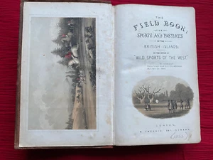 Field Book Sports Pastimes 1833 hunting shooting fishing falconry rare British - Bild 1 von 3