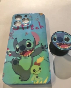 iPhone 13 Pro Stitch and Pop Grip Finger Holder Soft Case. - Picture 1 of 5