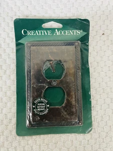 Creative Accents Solid Brass 1-Gang Duplex Recepactle Outlet Wall Plate Cover - Picture 1 of 4