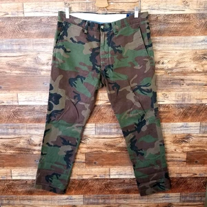 Polo Ralph Lauren camouflage pantalon chino homme taille 34x30 mesuré 34x29 slim sergé - Photo 1/11