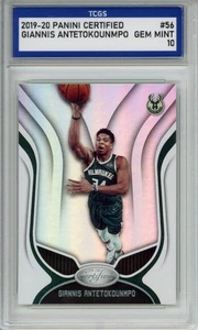 2019-20 PANINI CERTIFIED #56 GIANNIS ANTETOKOUNMPO TCGS GEM MINT 10 - Picture 1 of 2