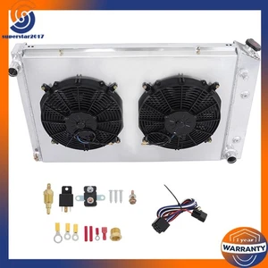 4 filas de radiador + ventilador de cubierta 73-87 para Chevy C/K C10 C20/30 K10/20 GMC C2500 CC716 - Imagen 1 de 15