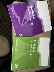 K12 Spelling and Language Arts Teacher Guides Grade 4 - School, Homeschool, Prep - Picture 1 of 4