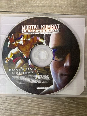 Mortal Kombat Armageddon Premium Bonus DVD Solo PS2 PlayStation 2 Edición Disco Foto 1 de 2
