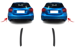 Pour MB A W176 AMG 13- Arrière Couverture Grille Bord Insert Moulure D - Bild 1 von 8