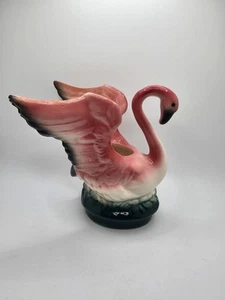 Vintage Mid Century Maddux of California Pink Flamingo Planter - Picture 1 of 8