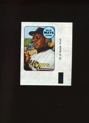 1969 Topps Decals Set-Break # 24 Willie Mays VG-VGEX *GMCARDS* - Image 1 of 2