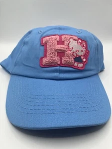 Hello Kitty Adjustable Embroidered Hat Cap Blue and Pink Sanrio NEW w/ tags - Picture 1 of 7