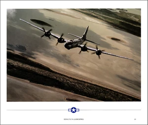 1987 Stampa d'epoca WWII B-29 Superfortress bombardiere aereo aereo aereo - Foto 1 di 3