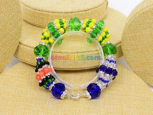 IDDE DE MAZO DE ORULA CON INLE Y YEMAYA ORUNMILA BABA ERINLE  ORYMINL - Picture 1 of 5