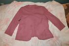 VTG Sothern Lady Women's Pink Padded Long Sleeve Button Up Blazer Jacket Size 18