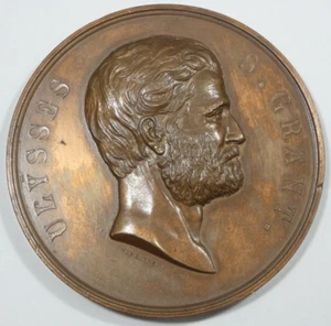 Ulysses S. Grant Einweihung W&C Barber Bronzemedaille 76 mm kein Nachschlag - Bild 1 von 9