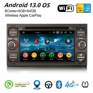 8-Kern Android 14 DAB+ Autoradio Navi Ford Focus Kuga S-Max Transit Fiesta C-Max - Bild 1 von 24