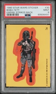 PSA 9 RC Boba Fett 1980 Star Wars Empire Strikes Back Rookie Sticker POP 19 (5^) - Picture 1 of 3
