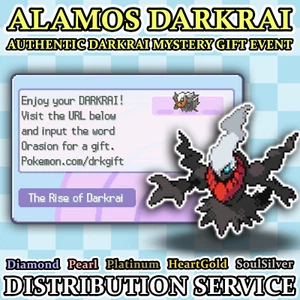 Pokemon Authentic Alamos Movie Darkrai Distribution Service for DPP & HGSS - Picture 1 of 19