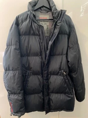 Chaqueta acolchada PRADA Sport azul plumón OG vintage talla 50 Foto 1 de 4