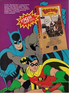 Batman 1966 Movie Video Trade Ad 1982 Adam West, Burt Ward - Bild 1 von 1