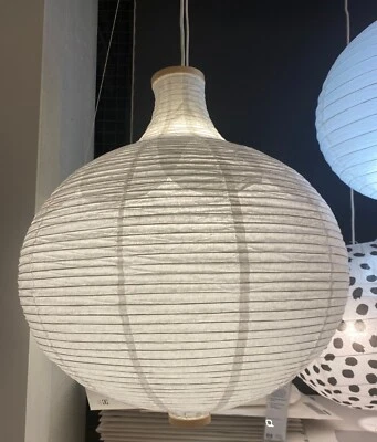 Brand New Ikea RISBYN Pendant lamp shade, onion shape, white, 57 cm,104.040.91 - Image 1 of 3