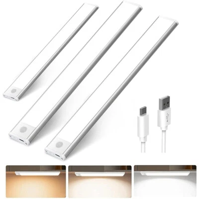 Led unterbauleuchte küche mit Bewegungsmelder USB Schranklampe Nachtlicht AKKU - Bild 1 von 4