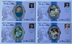 FDC's Benham - 2000 The Queen Mother - Set Of 4 / - Limited Edition - Imagen 1 de 5