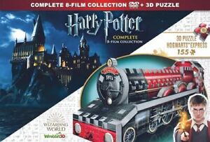 Harry Potter - 1 - 7.2 Collection + Wrebbit 3D Puzzel Hogwarts Express DVD NEW