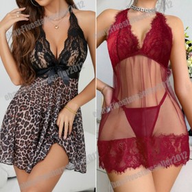 Sexy Lingerie Lace Dress Underwear Halter Babydoll Nightwear Sleepwear Teddy US