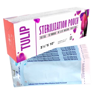 400 Sterilization Pouches 3.5" x 10", Nail Bags for Sterilizer Sterile Autoclave - Picture 1 of 6