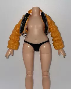 Rainbow High Poppy Rowan Doll Outfit Replacement Orange Faux Leather Crop Jacket - Picture 1 of 6