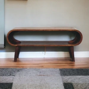 Amaya Nordic Style Coffee Table handmade modern luxury solid wood Chestnut brown - Picture 1 of 10