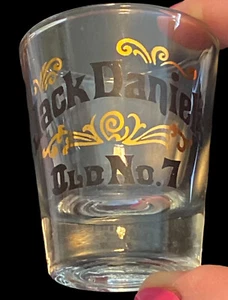 Jack Daniels alte Nr. 7 Schnapsglas Schnapsglas Glas - Logo Gebrauchsspuren - Bild 1 von 8