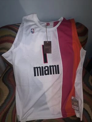 MITCHELL&NESS MIAMI HEAT #1 CHRIS BOSH FLORIDIAN NBA JERSEY NWT SIZE 5XL  Mens - Image 1 of 4