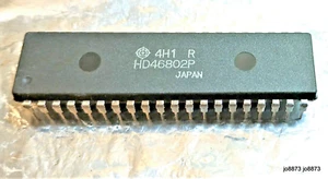 NEW GENUINE HITACHI HD6802P MICROPROCESSOR (MPU) WITH CLOCK AND RAM PDIP40 - Picture 1 of 3