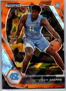 2021 Panini Prizm Draft Picks - Day'Ron Sharpe #25 Orange Ice Prizm (RC) - Picture 1 of 2