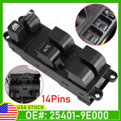 Interruptor de puerta Master Power Window para Nissan Frontier doble cabina 1998-2004 Foto 1 de 4
