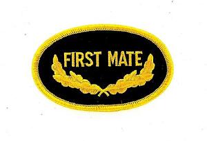 Patch patches embroidered iron on backpack first mate military us navy yacht