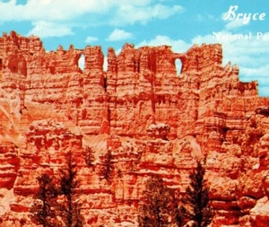 Wall of Windows Bryce Canyon National Park Paunsaugunt Utah Vintage Postcard - Picture 1 of 3