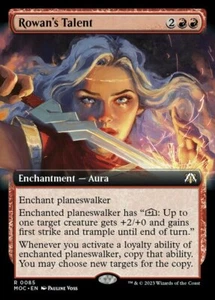 x1 Rowan's Talent - Extended Art R MTG Commander: March of the Machine M/NM, Eng - Picture 1 of 1