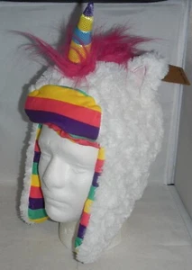 Lazy One Brand Unicorn Critter Winter Beanie Hat Cap Costume GIRLS Size LARGE - Picture 1 of 11