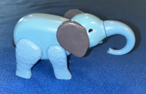 Fisher Price Little People #991 Play Family Circus Train Blue Elephant 1973-1986 - Picture 1 of 8