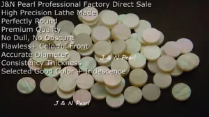 20+2 piezas Material de incrustación de puntos madre perla blanco de 9 mm gratis para decoración - Imagen 1 de 3