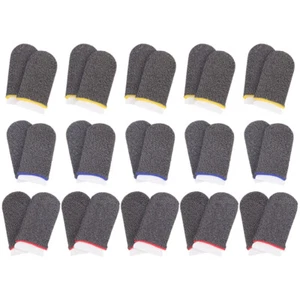 30 Pcs Thumb Sleeves Finger Cots Rounded Fingertip Touchscreen - Picture 1 of 12