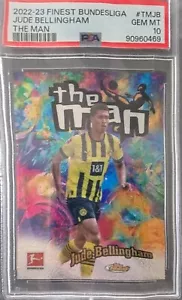 Jude Bellingham 22-23 Topps Finest Bundesliga The Man PSA 10 - Foto 1 di 2